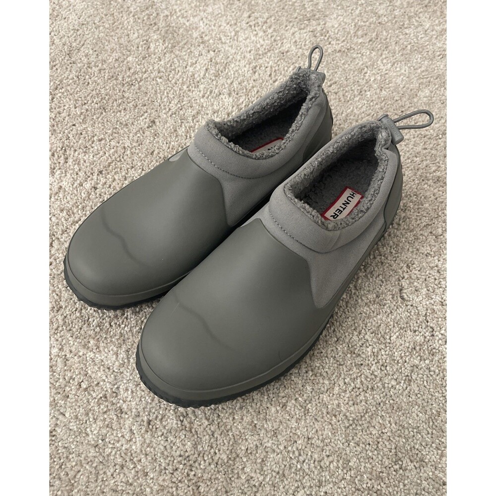 Hunter Original Insulated Sherpa Lined Clog Women’s Size 8 Gray Thicket Slip On